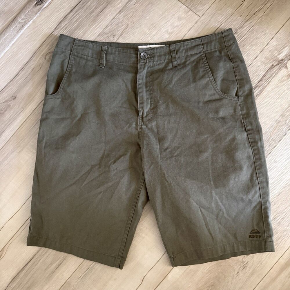 Reef  Woman’s Avalon Walk Shorts Green Beach Outdoor Stretch Size 14
